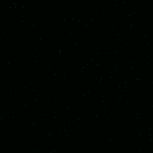 星空を流すの実行画面